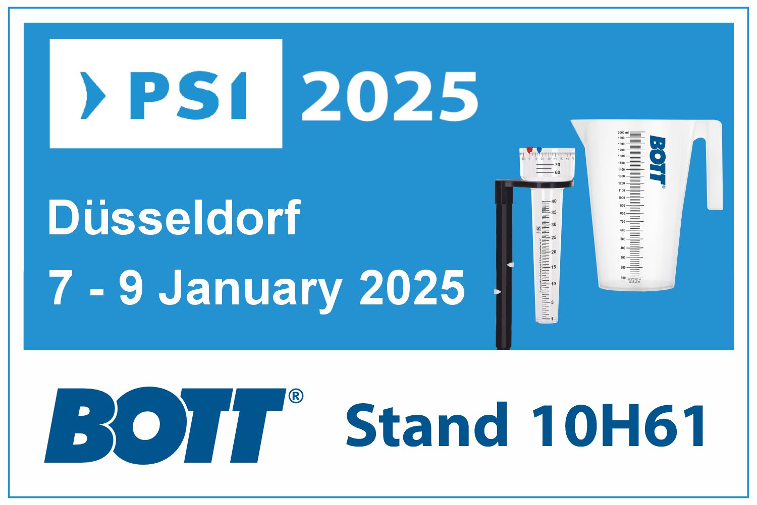 PSI Messe in Düsseldorf ein – STAND 10H61